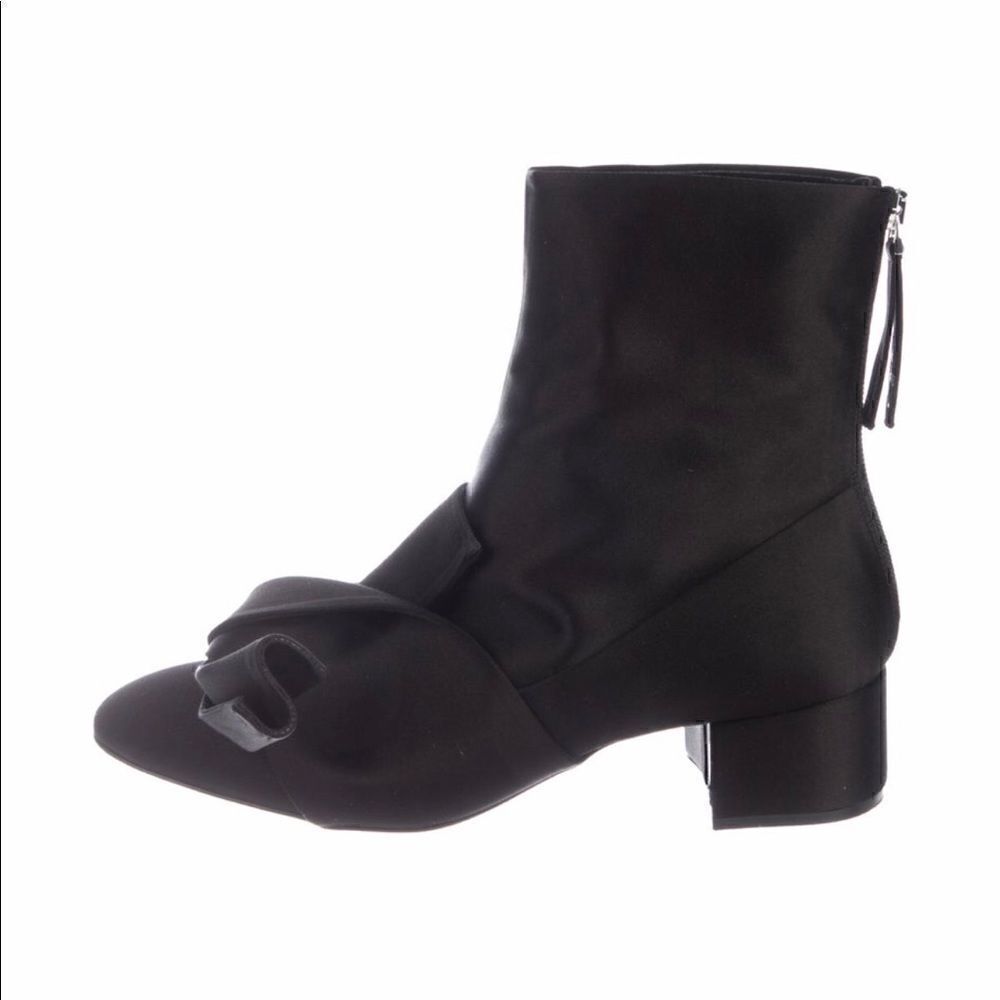 N•21 Satin Mid-Calf Boots 